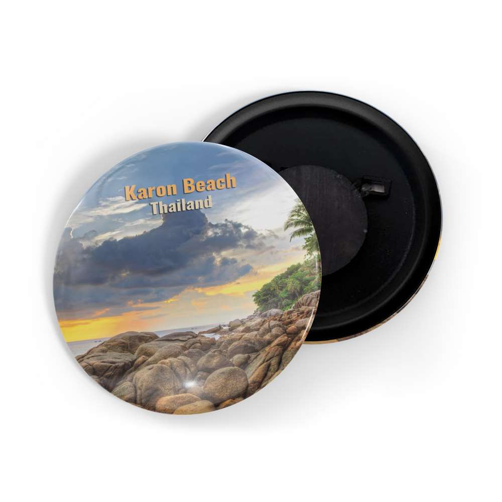 dhcrafts Fridge Magnet Multicolor Famous Tourist Place Karon Beach Thailand Glossy Finish Design Pack of 1